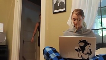 Horny Stepsisters Indulge In Passionate Lesbian Encounter At Home