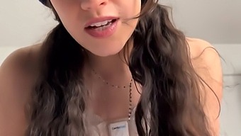 Pretty Quinn Finite, A Busty Stepsis, Gives Great Solo Performance And Achieves Two Strong Orgasms.