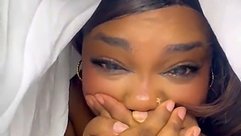 The Black Step Mom Was Caught By Her Step Brother Masturbating